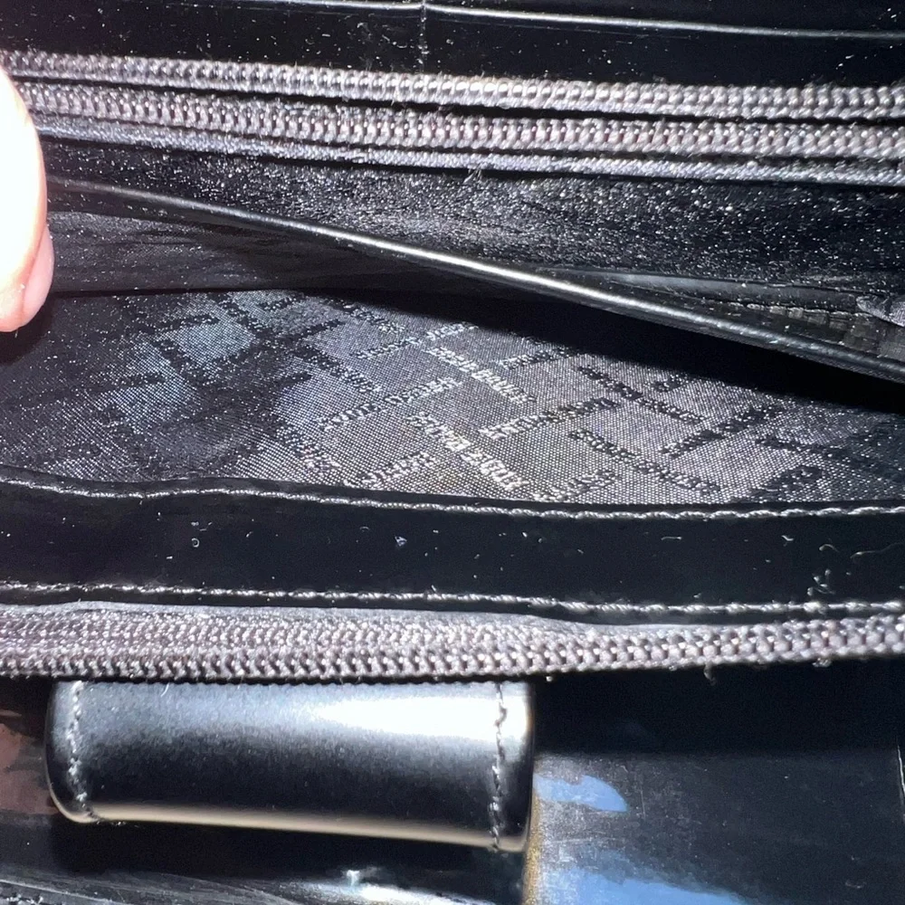 Vintage Eddie Bauer Genuine Leather XL Wallet Black Leather